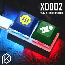 Mechanical-Keyboard Switch Underglow Programmed Aluminum-Case Custom Xd002 2-Keys Hot-Swappable