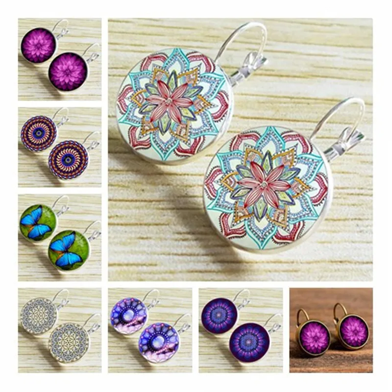 Bohemia Styles Sunflower/Henna/Time Gem Drop Earrings European Vintage Silver/Bronze Glass Semi-precious Stones Pendant For DIY
Bohemia Styles Sunflower/Henna/Time Gem Drop Earrings European Vintage Silver/Bronze Glass Semi-precious Stones Pendant For DIY