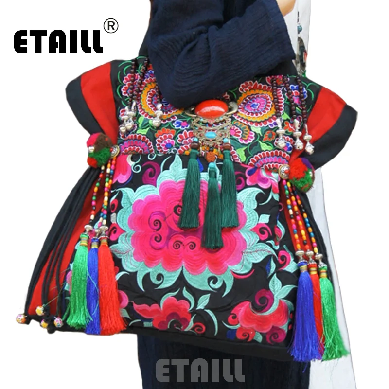 Yunnan Hmong винтажная Этническая ВЫШИТАЯ Бохо Индийская Цветочная вышивка Таиланд с