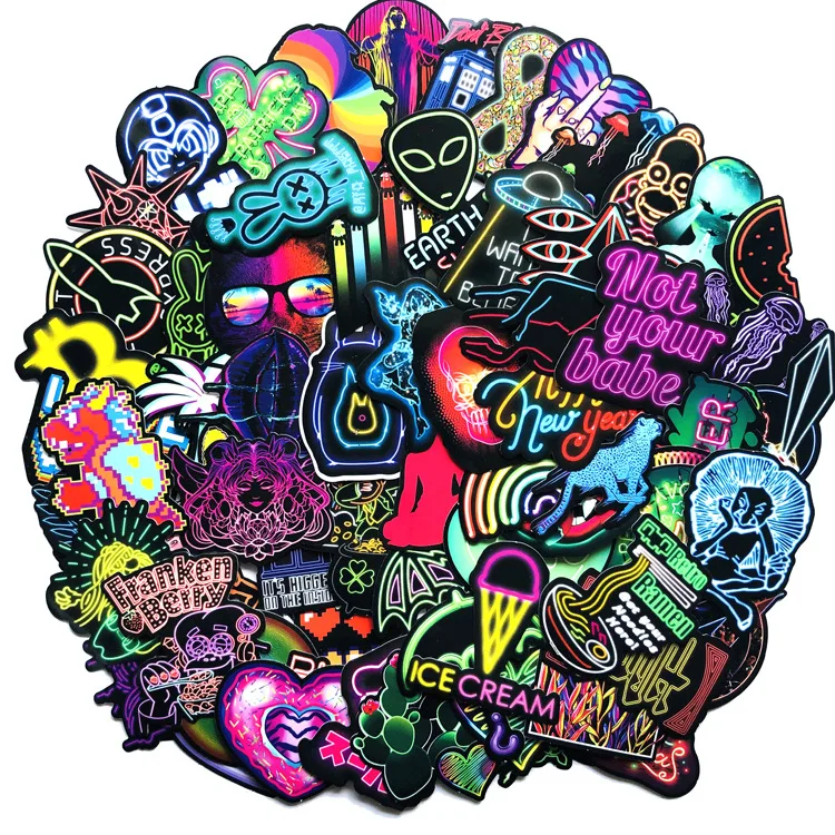 75 PCS Neon Light Design Luggage Stickers Laptop Sticker Vinly Waterproof for Bicycle Skateboard(Not Random)
75 PCS Neon Light Design Luggage Stickers Laptop Sticker Vinly Waterproof for Bicycle Skateboard(Not Random)