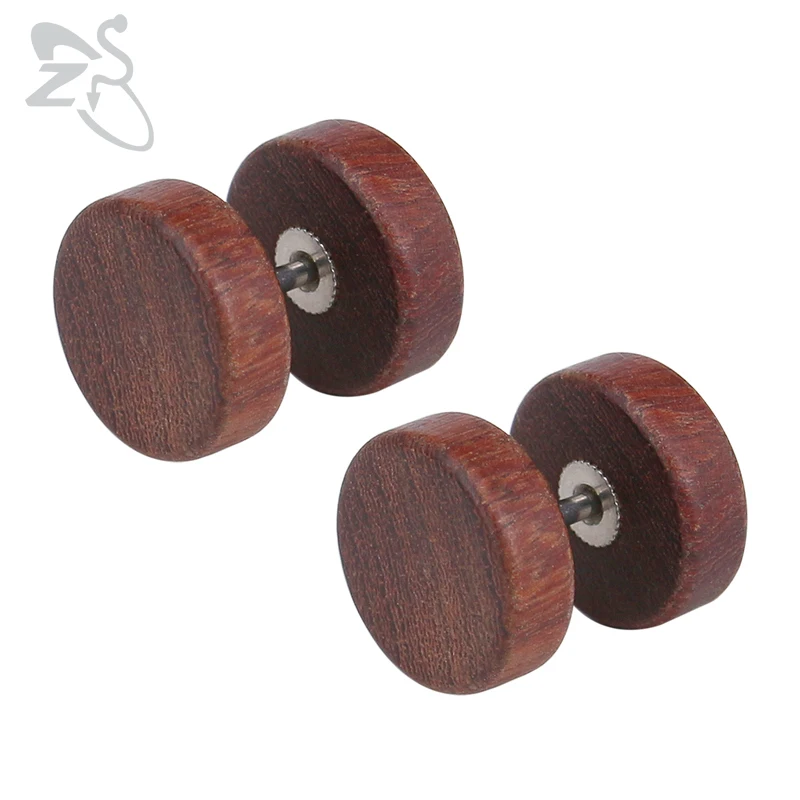 ZS 8/10/12mm Wood Ear Stud Earrings Faux Fake Ear Plug Bark Grain Cheater Plugs Stainless Steel Piercing Tunnels Body Jewelry
ZS 8/10/12mm Wood Ear Stud Earrings Faux Fake Ear Plug Bark Grain Cheater Plugs Stainless Steel Piercing Tunnels Body Jewelry