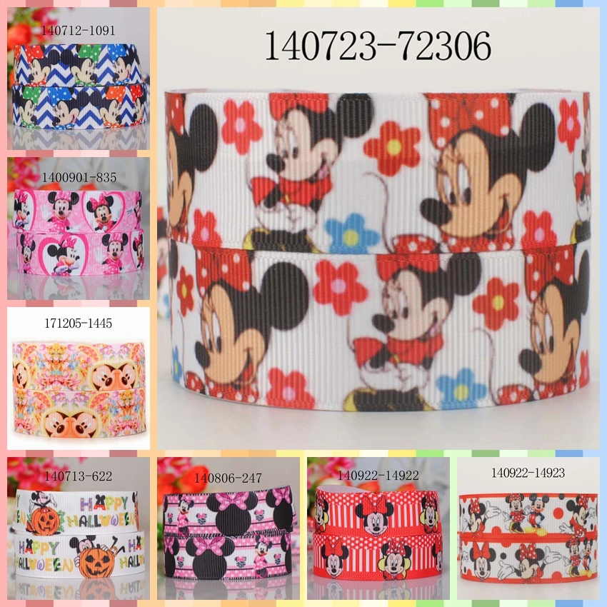 10yards -different sizes - cartoon mickey pattern ribbon printed Grosgrain ribbon
10yards -different sizes - cartoon mickey pattern ribbon printed Grosgrain ribbon