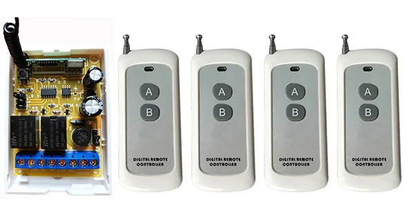 DC12V DC24V 2CH 500m Long Range RF Wireless Remote Control Relay Switch Security System tubular motor garage door shutters/ lamp
DC12V DC24V 2CH 500m Long Range RF Wireless Remote Control Relay Switch Security System tubular motor garage door shutters/ lamp