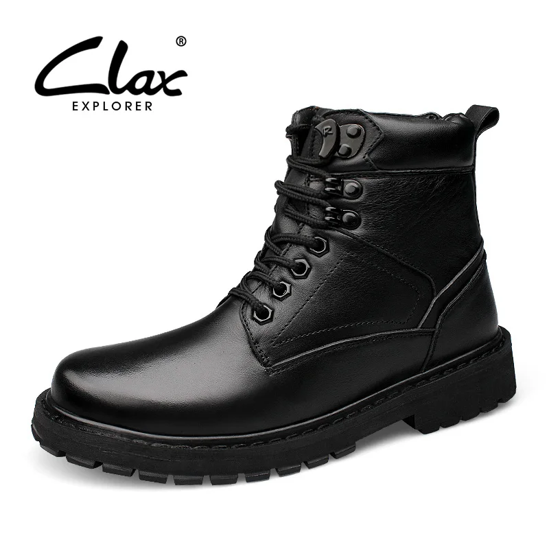 CLAX Men Winter Boots Fur Warm Leather Shoes Male Genuine Leather High Boots Plush Snow Shoe Work Shoe Plus Size
CLAX Men Winter Boots Fur Warm Leather Shoes Male Genuine Leather High Boots Plush Snow Shoe Work Shoe Plus Size
