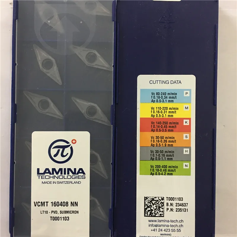 VCMT160408NN LT10 Original LAMINA CNC blade carbide insert lathe tool 10pcs/lot FREE SHIPPING
VCMT160408NN LT10 Original LAMINA CNC blade carbide insert lathe tool 10pcs/lot FREE SHIPPING