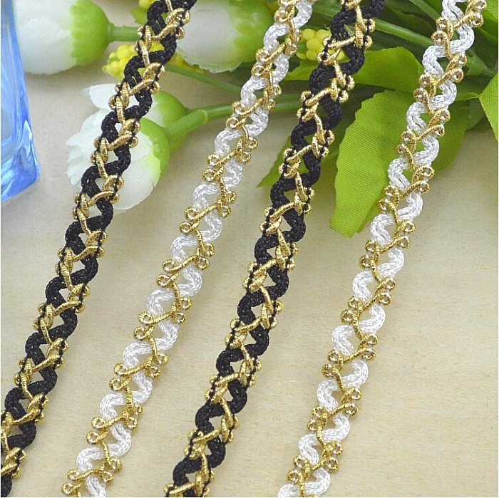 2014 New 5M/lot Golden Silk Black White Cotton Lace Ribbon Mesh Trim Chain For Garment Accessories Decoration
2014 New 5M/lot Golden Silk Black White Cotton Lace Ribbon Mesh Trim Chain For Garment Accessories Decoration