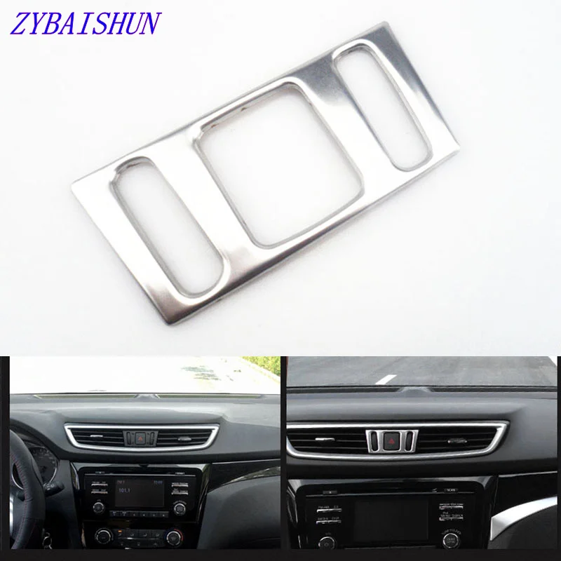 Center Console Air Outlet Warning switch Cover Sticker for Nissan X-Trail Xtrail X trail 2013 + Qashqai T32 J11 2014 +
Center Console Air Outlet Warning switch Cover Sticker for Nissan X-Trail Xtrail X trail 2013 + Qashqai T32 J11 2014 +