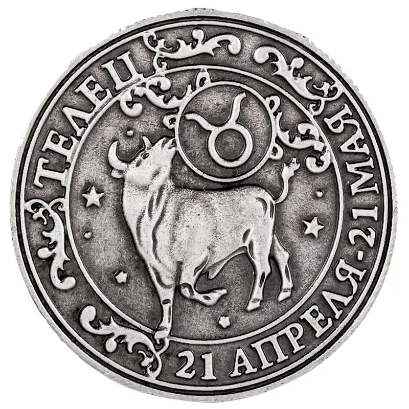 Taurus coins art 2017 new arrival Russian coins zodiac coins the unique new year gift constellation metal crafts
Taurus coins art 2017 new arrival Russian coins zodiac coins the unique new year gift constellation metal crafts