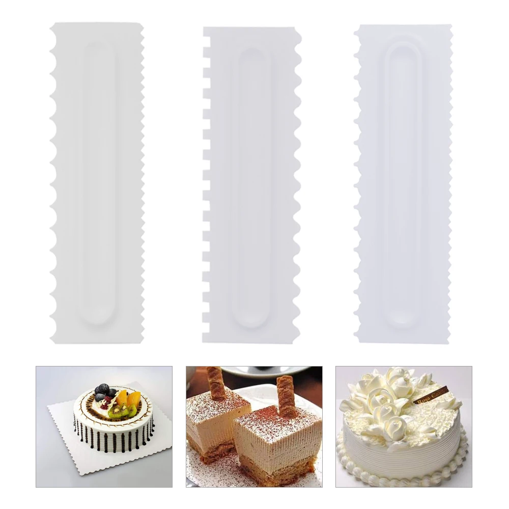 3pcs/Set Cake Decorating Comb Icing Smoother Cake Scraper Pastry 6 Design Textures Baking Tools Fondant Spatulas Cake Scraper
3pcs/Set Cake Decorating Comb Icing Smoother Cake Scraper Pastry 6 Design Textures Baking Tools Fondant Spatulas Cake Scraper