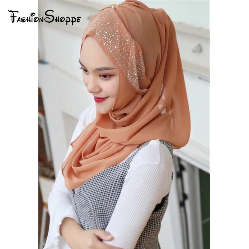 Chiffon rhinestone muslim hijab fashion four seasons long towel women turban headscarves #BZ756
Chiffon rhinestone muslim hijab fashion four seasons long towel women turban headscarves #BZ756