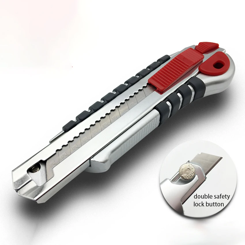 Heavy duty knife SK5 Blades 24mm Alloy steel wallpaper knife Utility Knife With screw lock 5 blades storage Household Industrial
Heavy duty knife SK5 Blades 24mm Alloy steel wallpaper knife Utility Knife With screw lock 5 blades storage Household Industrial