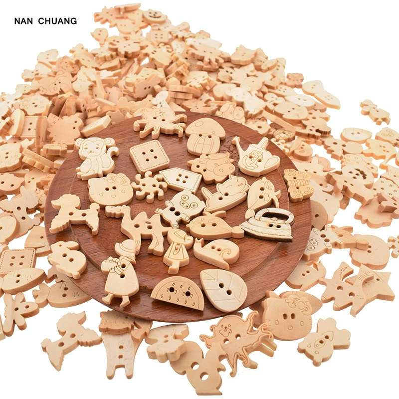Nanchuang Random 100Pcs/Lot 2 Holes Natural Wooden Button DIY Scrapbooking Decorative Crafts Patchwork Sewing Materoal
Nanchuang Random 100Pcs/Lot 2 Holes Natural Wooden Button DIY Scrapbooking Decorative Crafts Patchwork Sewing Materoal