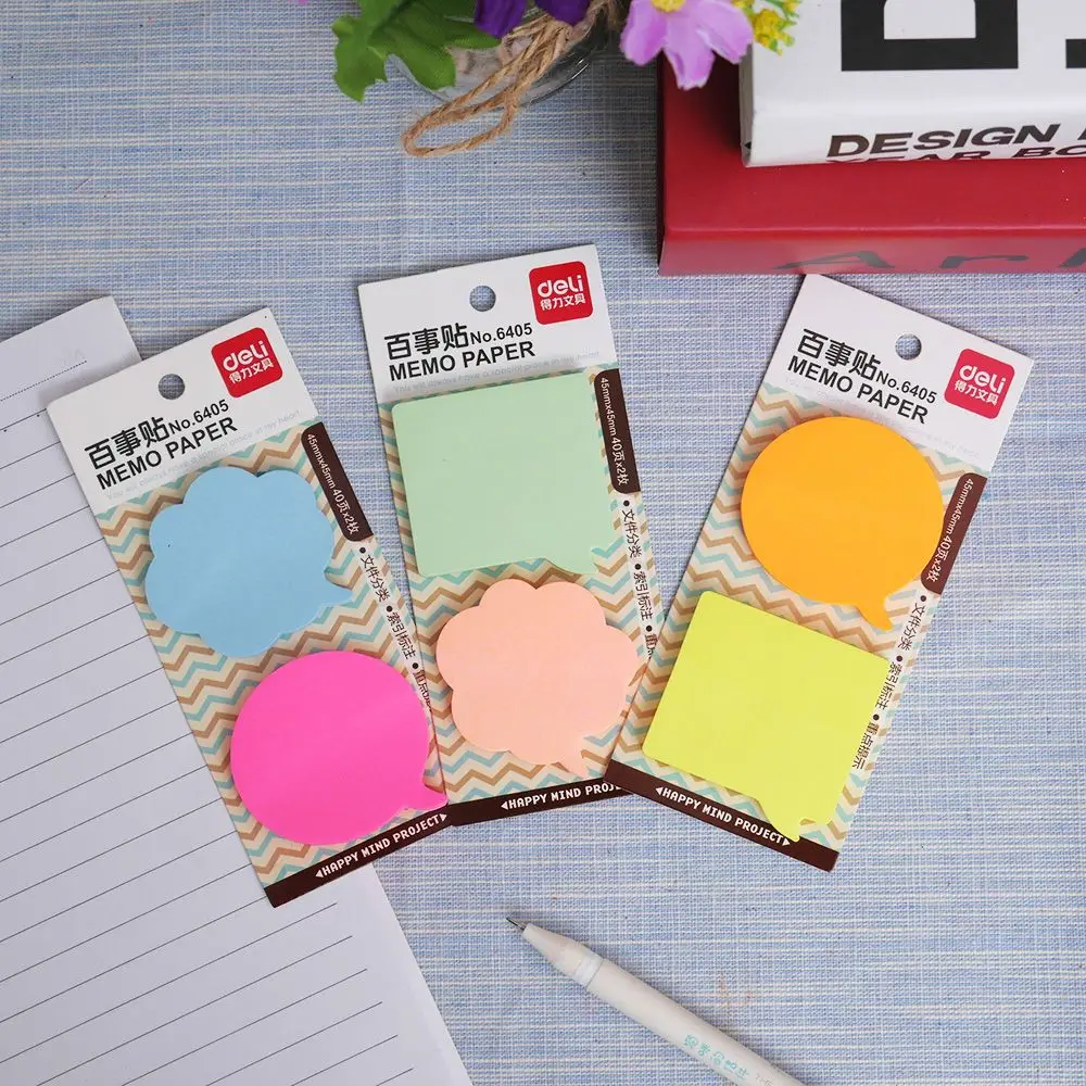 JESJELIU Dialog Box Cloud Self-Adhesive Memo Pad Paper Sticky Note Page Marker Planner School Office Stationery Supply
JESJELIU Dialog Box Cloud Self-Adhesive Memo Pad Paper Sticky Note Page Marker Planner School Office Stationery Supply