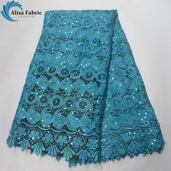 African Lace Fabric 2019 High Quality Water Soluble Lace Embroidery With Sequins 5 Yards/piece Nigerian Guipure Laces For Sewing
African Lace Fabric 2019 High Quality Water Soluble Lace Embroidery With Sequins 5 Yards/piece Nigerian Guipure Laces For Sewing