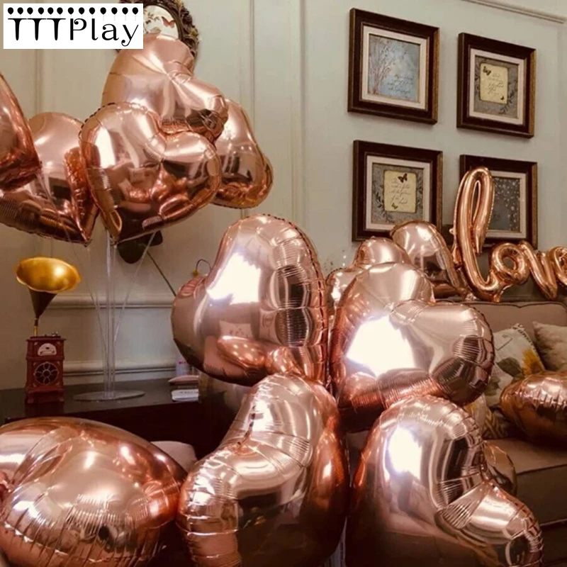 5pcs/lot 18inch Rose Gold Star Heart Foil Balloons Wedding Birthday Party Decor Air Helium Inflatable Globos Bridal Shower Gifts
5pcs/lot 18inch Rose Gold Star Heart Foil Balloons Wedding Birthday Party Decor Air Helium Inflatable Globos Bridal Shower Gifts
