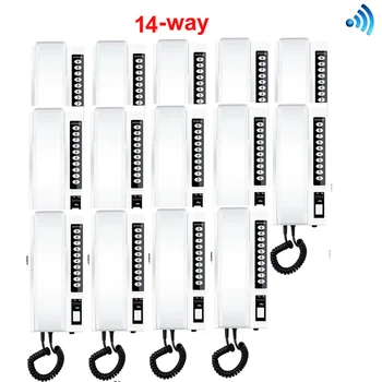 ZHUDELE Intercom System 14-Way Interphones 2.4Ghz Wireless Audio Door Phone Kits,indoor intercom 99 handsets extendable
ZHUDELE Intercom System 14-Way Interphones 2.4Ghz Wireless Audio Door Phone Kits,indoor intercom 99 handsets extendable