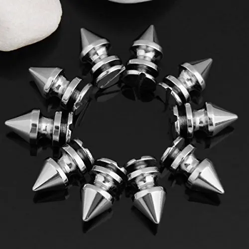 10pcs Silver Copper 0.3x0.5" Leathercraft DIY Cone Screwback Stud Spikes Punk Rivets Button
10pcs Silver Copper 0.3x0.5" Leathercraft DIY Cone Screwback Stud Spikes Punk Rivets Button