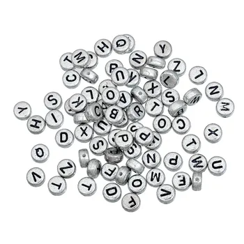 500 PCs Doreen Box Flat Round Acrylic Spacer Beads Alphabet /Letter Mixed At Random Grey For DIY Jewelry Making 7mm, Hole: 1mm
500 PCs Doreen Box Flat Round Acrylic Spacer Beads Alphabet /Letter Mixed At Random Grey For DIY Jewelry Making 7mm, Hole: 1mm