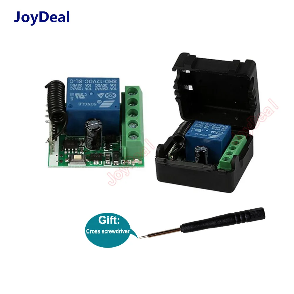 Universal 433Mhz DC12V 1CH Relay Wireless Remote Control Switch 433 MHz RF Receiver Module For Smart Home Switch Transmitter Diy
Universal 433Mhz DC12V 1CH Relay Wireless Remote Control Switch 433 MHz RF Receiver Module For Smart Home Switch Transmitter Diy