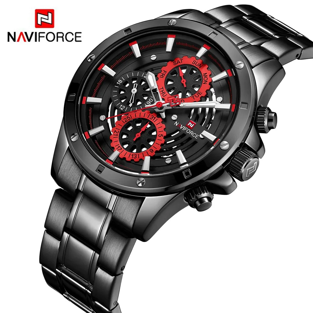 NAVIFORCE Luxury Brand Men Fashion Sport Watches Men's Quartz Analog Clock Man Military Wrist Watch Relogio masculino NF9149-01
NAVIFORCE Luxury Brand Men Fashion Sport Watches Men's Quartz Analog Clock Man Military Wrist Watch Relogio masculino NF9149-01