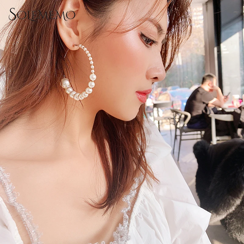Solememo New Fashion Big Circle Round Drop Earrings Imitation Pearl Dangle Earrings Statement Boho Bijoux Jewelry Gifts E4801
Solememo New Fashion Big Circle Round Drop Earrings Imitation Pearl Dangle Earrings Statement Boho Bijoux Jewelry Gifts E4801