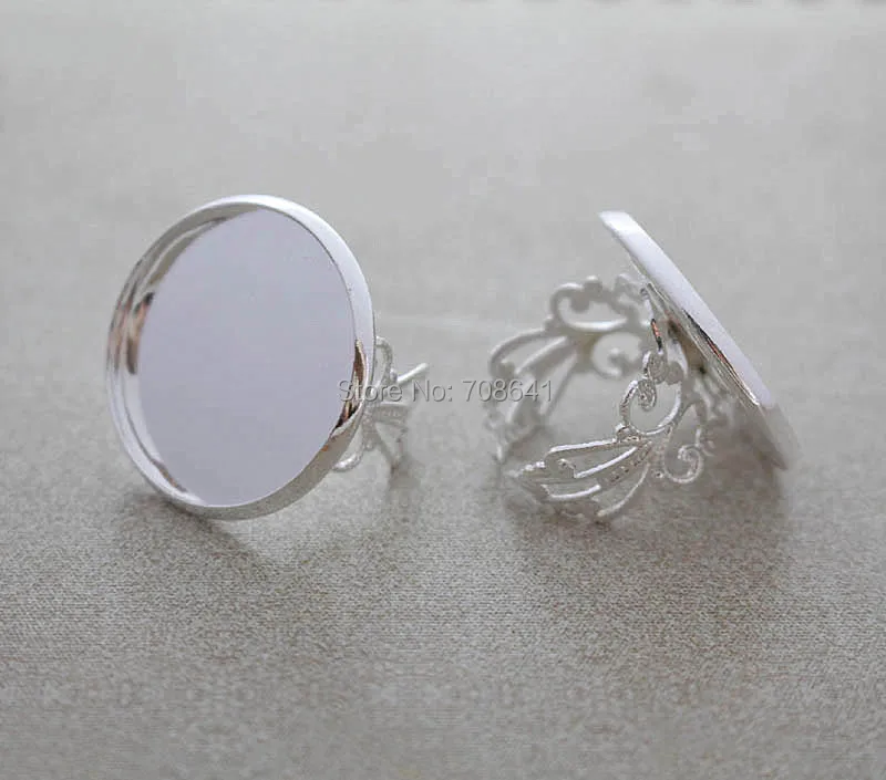 Blank Open Ring Settings with Round Smooth Bezel Resin Cameo Cabochons Bases Filigree Flower Rings DIY Findings Silver Plated
Blank Open Ring Settings with Round Smooth Bezel Resin Cameo Cabochons Bases Filigree Flower Rings DIY Findings Silver Plated