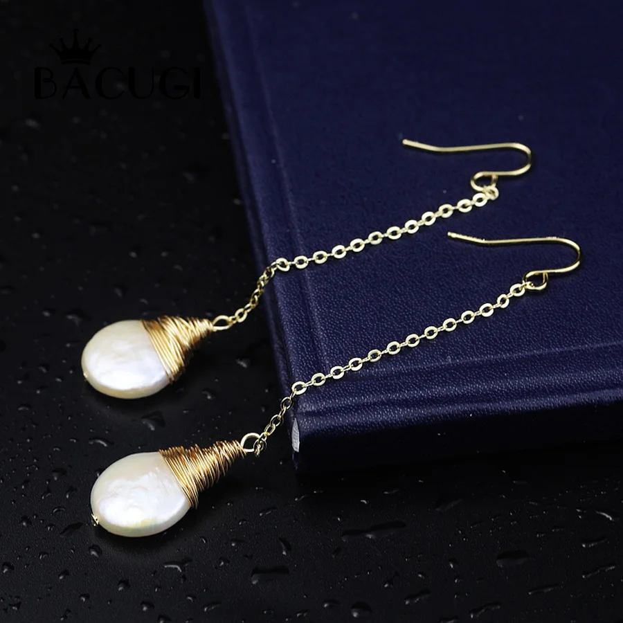 2019 New Designer Handmade 100% Natural White Pearl 14KGF Wire Wrapped Dangle Earrings Fine Woman Jewelry Gift
2019 New Designer Handmade 100% Natural White Pearl 14KGF Wire Wrapped Dangle Earrings Fine Woman Jewelry Gift
