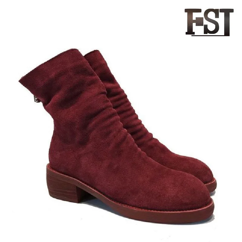 FSJ Woman Spring/Autumn Genuine Leather Winter Zip Ankle Riding Equestrian Boots Pigskin Poly Urethane Sewing Casual shoes
FSJ Woman Spring/Autumn Genuine Leather Winter Zip Ankle Riding Equestrian Boots Pigskin Poly Urethane Sewing Casual shoes