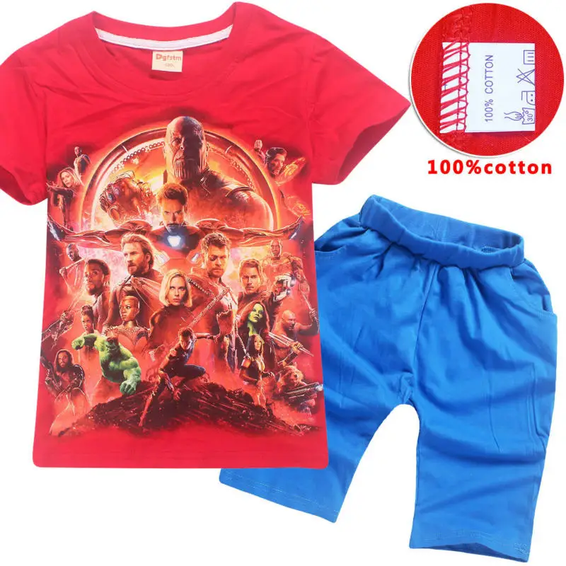 2018 The Avengers Infinity Wars Children`s Clothing Sets Super Heroes Cotton T-shirts Shorts Boys Girls Clothes for Kids Pants
2018 The Avengers Infinity Wars Children`s Clothing Sets Super Heroes Cotton T-shirts Shorts Boys Girls Clothes for Kids Pants