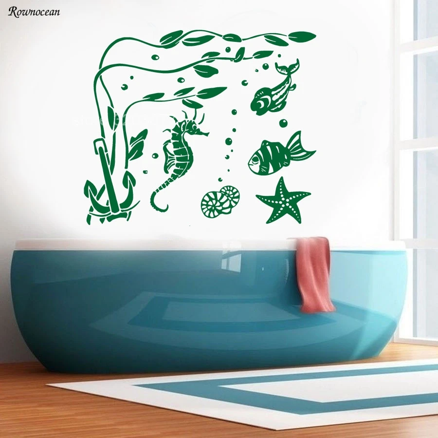 The Underwater World Fish Seahorse Starfish Seaweed Bathroom Water Vinyl Wall Stickers Home Decor Tile Decals Wallpaper B-13
The Underwater World Fish Seahorse Starfish Seaweed Bathroom Water Vinyl Wall Stickers Home Decor Tile Decals Wallpaper B-13