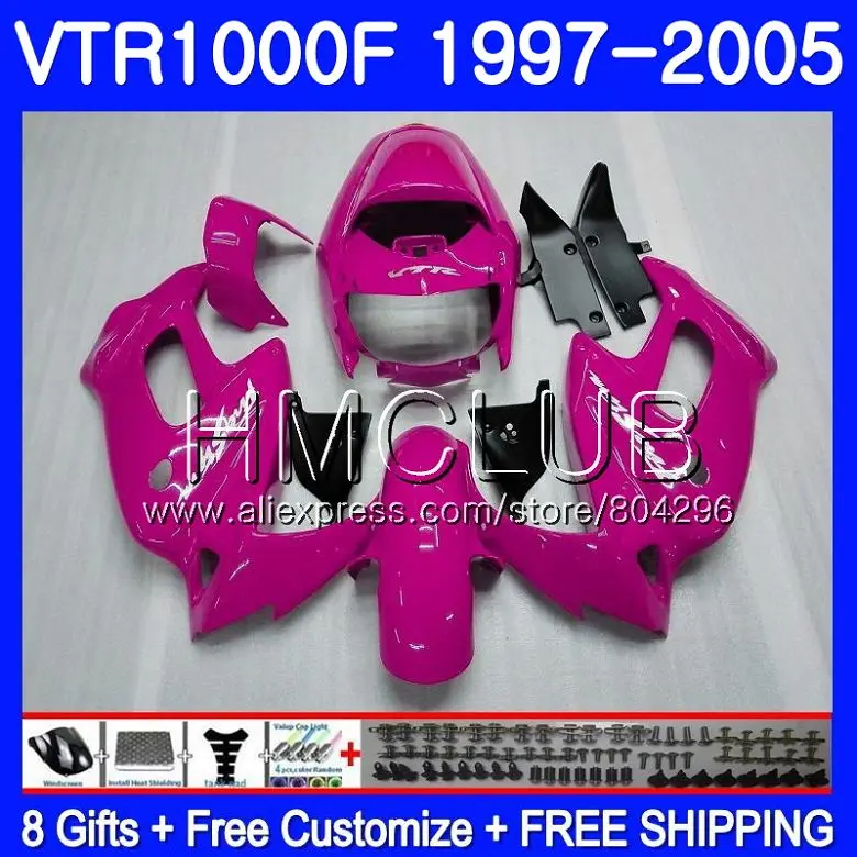 Body For HONDA SuperHawk VTR1000F 97 02 03 04 05 77HM15 Rose Pink VTR 1000 F 1000F VTR1000 F 1997 2002 2003 2004 2005 Fairing
Body For HONDA SuperHawk VTR1000F 97 02 03 04 05 77HM15 Rose Pink VTR 1000 F 1000F VTR1000 F 1997 2002 2003 2004 2005 Fairing