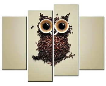 Hot No Framed 4 Panel Image Coffee Bean Decorative Owl HD HD Canvas Print Painting Artwork Wall Painting Art WholesaleXJDC12-108
Hot No Framed 4 Panel Image Coffee Bean Decorative Owl HD HD Canvas Print Painting Artwork Wall Painting Art WholesaleXJDC12-108