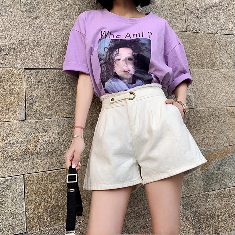 GCAROL 2019 Summer High Waisted Burrs Denim Shorts Elastic Waist Wide Leg Basic Perfect Streetwear Casual Shorts
GCAROL 2019 Summer High Waisted Burrs Denim Shorts Elastic Waist Wide Leg Basic Perfect Streetwear Casual Shorts