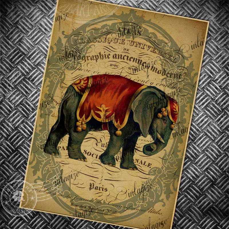 Free ship vintage Elephant map poster retro animal painting bar living room wall art picture old photo classic posters 42x30cm
Free ship vintage Elephant map poster retro animal painting bar living room wall art picture old photo classic posters 42x30cm