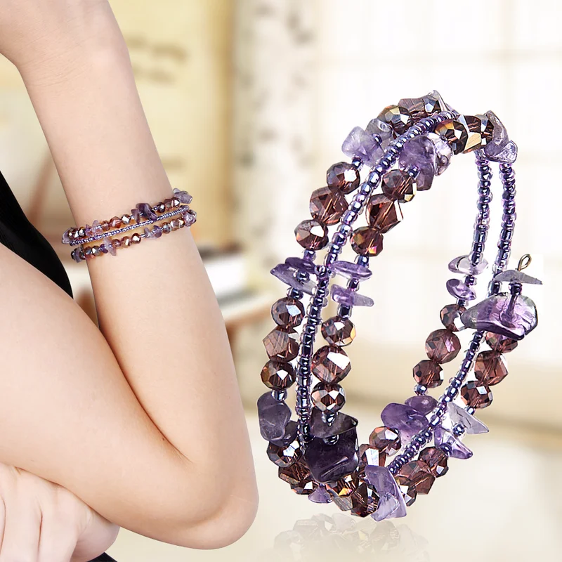 Handmade Irregular Gravel Natural Stone Strand Bracelets DIY Multi Layers Rhinestone Crystal Bracelets For Women
Handmade Irregular Gravel Natural Stone Strand Bracelets DIY Multi Layers Rhinestone Crystal Bracelets For Women
