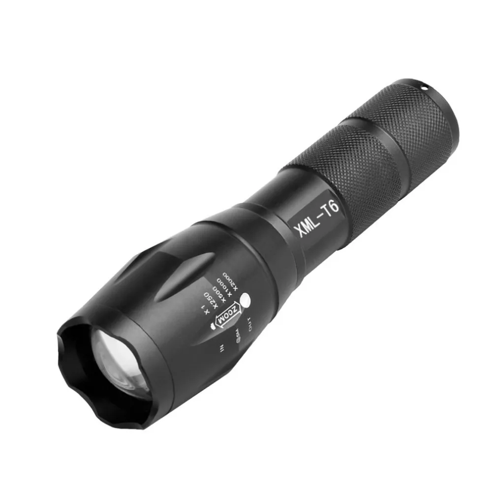 T6 LED Flashlight Waterproof Zoomable Lamp 800LM Super Bright Aluminum Torch for Emergency and Self Defense
T6 LED Flashlight Waterproof Zoomable Lamp 800LM Super Bright Aluminum Torch for Emergency and Self Defense