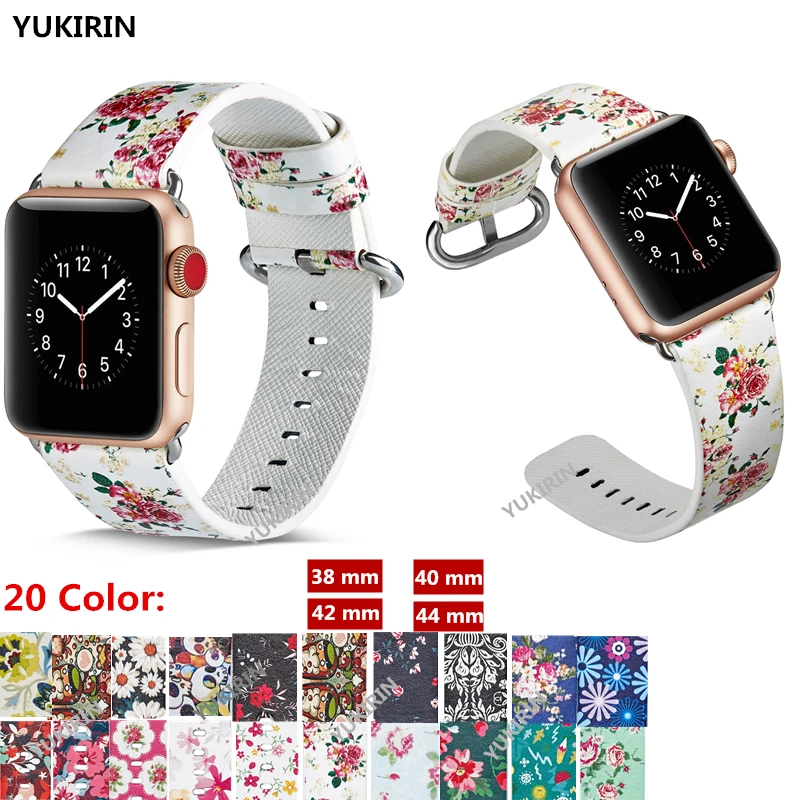 YUKIRIN Flower PU Band Strap for Apple Watch 44mm 42mm 40mm 38mm for iWatch Series 4 3 2 1 Wrist Bracelet Accessories Belt
YUKIRIN Flower PU Band Strap for Apple Watch 44mm 42mm 40mm 38mm for iWatch Series 4 3 2 1 Wrist Bracelet Accessories Belt