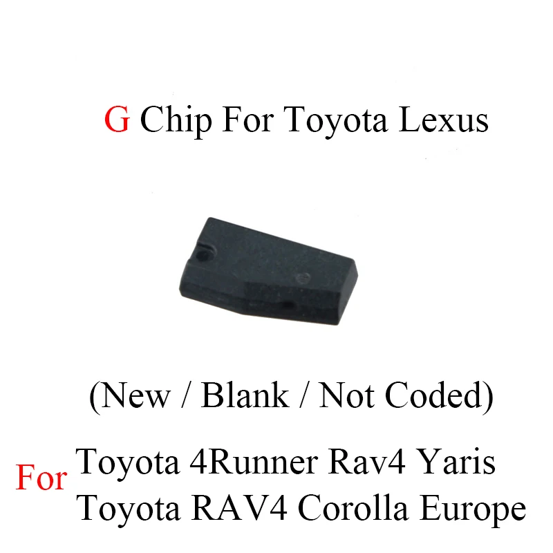 1pcs*Remote Car key Transponder Chip G For Toyota 4Runner Rav4 Yaris G Chip For Lexus (New / Blank / Not Coded)
1pcs*Remote Car key Transponder Chip G For Toyota 4Runner Rav4 Yaris G Chip For Lexus (New / Blank / Not Coded)