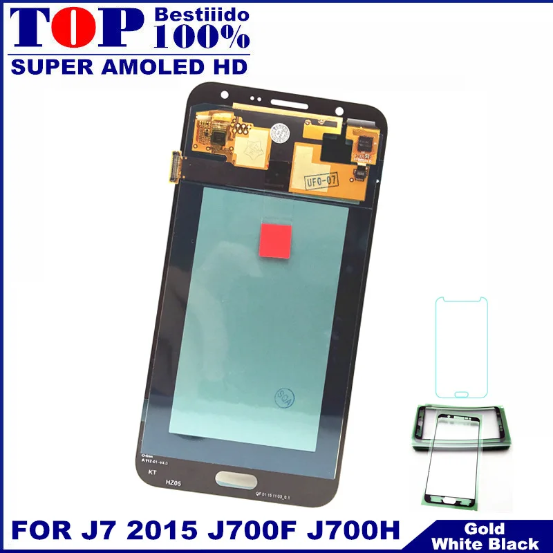 100% Super AMOLED LCDS For Samsung Galaxy J7 2015 J700 J700F J700H J700M LCD Display Touch Screen Digitizer Assembly Sticker
100% Super AMOLED LCDS For Samsung Galaxy J7 2015 J700 J700F J700H J700M LCD Display Touch Screen Digitizer Assembly Sticker