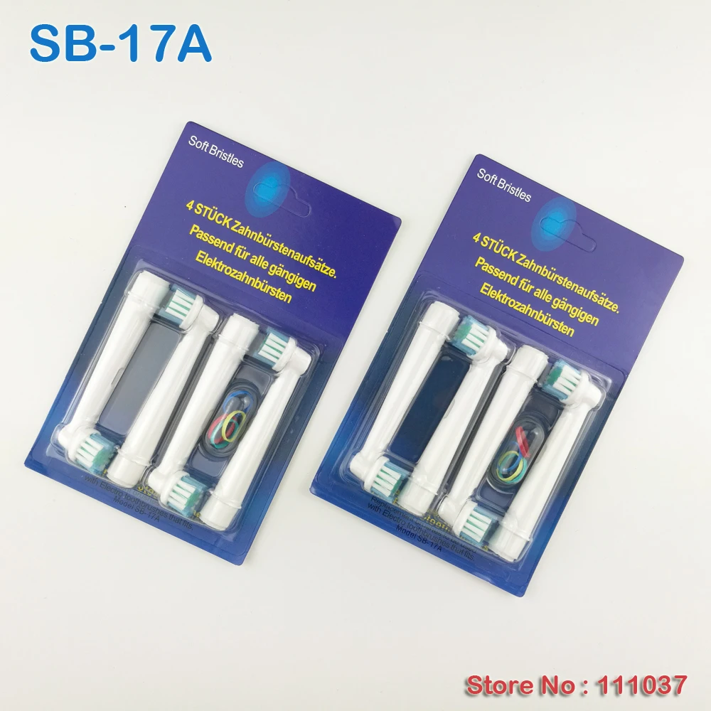 SB-17A EB17-4 Electric Toothbrush Replacement Heads Soft Bristles 400pcs/Lot Free Shipping
SB-17A EB17-4 Electric Toothbrush Replacement Heads Soft Bristles 400pcs/Lot Free Shipping