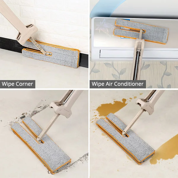 Self-Wringing Double Sided Flat Mop 7
