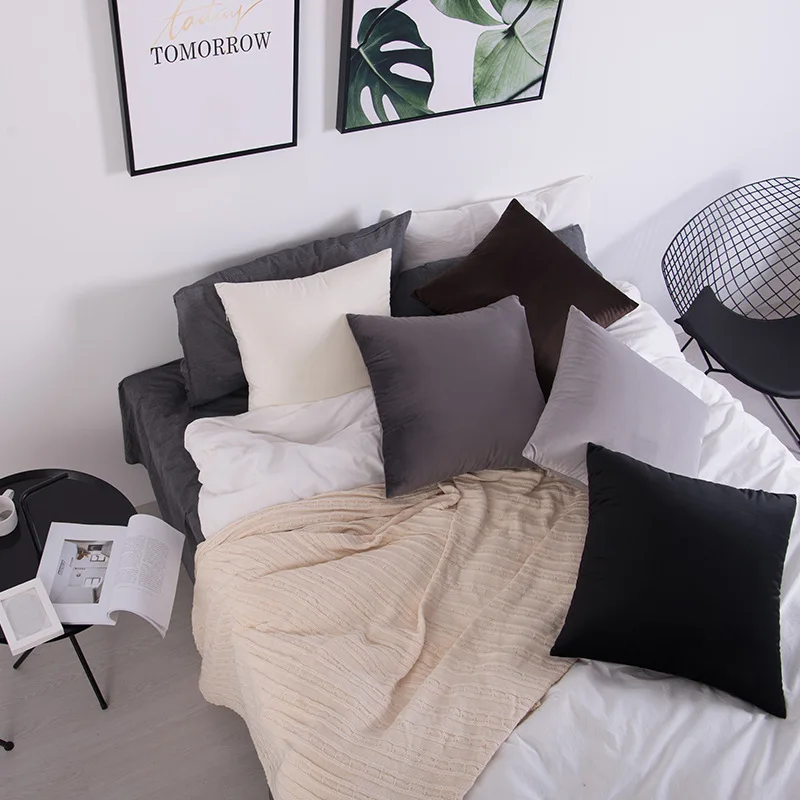 Luxury Velvet Gray Cushion Cover Pillow Cover Pillow Case Yellow White Black Green Blue Home Decorative Sofa Throw Pillows Chair
Luxury Velvet Gray Cushion Cover Pillow Cover Pillow Case Yellow White Black Green Blue Home Decorative Sofa Throw Pillows Chair