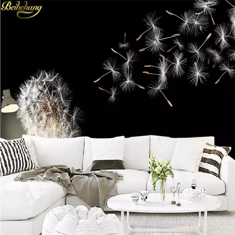 beibehang Custom 3d wallpaper Nordic modern minimalist black and white dandelion hand-painted TV background wall papel de parede
beibehang Custom 3d wallpaper Nordic modern minimalist black and white dandelion hand-painted TV background wall papel de parede