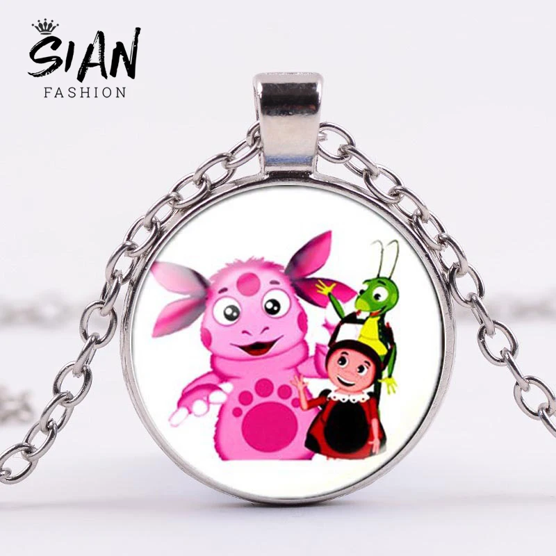 SIAN Brand Russian Cartoon Luntik Long Necklace Handmade Glass Time Gem Pendant Chain Necklace Birthday Party Gifts Kids Jewelry
SIAN Brand Russian Cartoon Luntik Long Necklace Handmade Glass Time Gem Pendant Chain Necklace Birthday Party Gifts Kids Jewelry