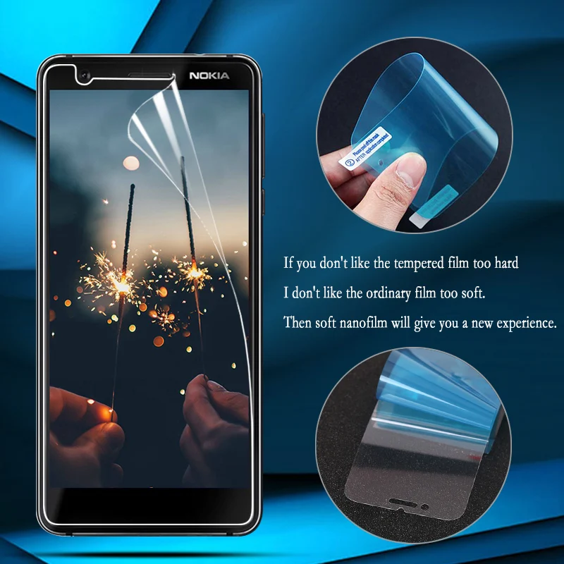 Nano Explosion-proof Film For Nokia 7.1 5.1 6.1 7 Plus Screen Protector For Nokia 6 2018 9 8 7 7.1 2 Guard (Not tempered glass)
Nano Explosion-proof Film For Nokia 7.1 5.1 6.1 7 Plus Screen Protector For Nokia 6 2018 9 8 7 7.1 2 Guard (Not tempered glass)