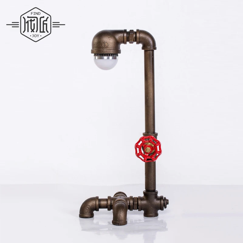 Vintage Industrial Retro Style Steel Pipe Bedside Desk Table Lamp Light E27 Led Light Cafe Decoration-FJ-DT1S-008A0
Vintage Industrial Retro Style Steel Pipe Bedside Desk Table Lamp Light E27 Led Light Cafe Decoration-FJ-DT1S-008A0