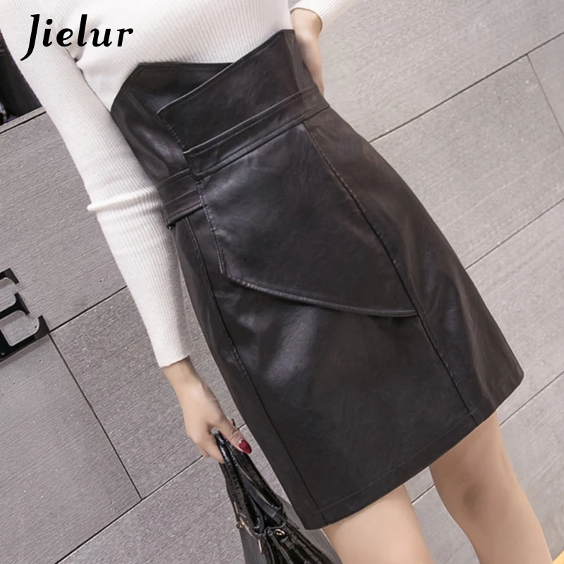 Jielur Fashion Slim High Waist PU Leather Skirt Office Lady Patchwork S-XL Women's Skirt High Street Elegant Sheath Black Skirts
Jielur Fashion Slim High Waist PU Leather Skirt Office Lady Patchwork S-XL Women's Skirt High Street Elegant Sheath Black Skirts