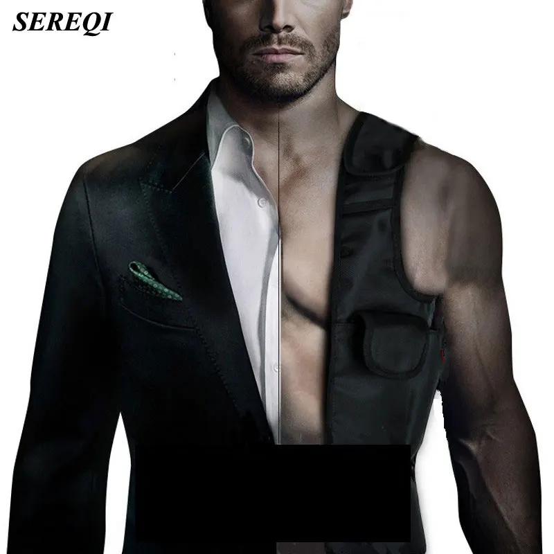 SEREQI High Quality Men Travel Anti Theft Hidden Underarm Shoulder Bag Black Nylon Pocket Mp3 Passports Mobile Phone Organizer
SEREQI High Quality Men Travel Anti Theft Hidden Underarm Shoulder Bag Black Nylon Pocket Mp3 Passports Mobile Phone Organizer
