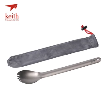 Keith Titanium 200mm Long Handle Spork Camping Travel Tablewares Outdoor Picnic Hiking Convenient Fork Spoon 20g Ti5319
Keith Titanium 200mm Long Handle Spork Camping Travel Tablewares Outdoor Picnic Hiking Convenient Fork Spoon 20g Ti5319