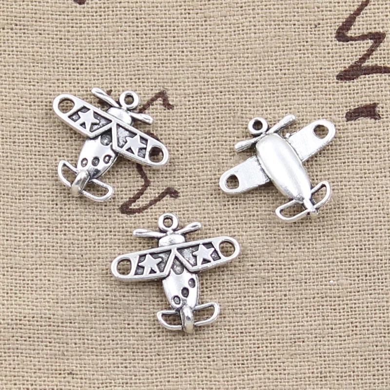 8pcs Charms airplane plane 18x19mm Antique Making pendant fit,Vintage Tibetan Silver,DIY bracelet necklace 
8pcs Charms airplane plane 18x19mm Antique Making pendant fit,Vintage Tibetan Silver,DIY bracelet necklace